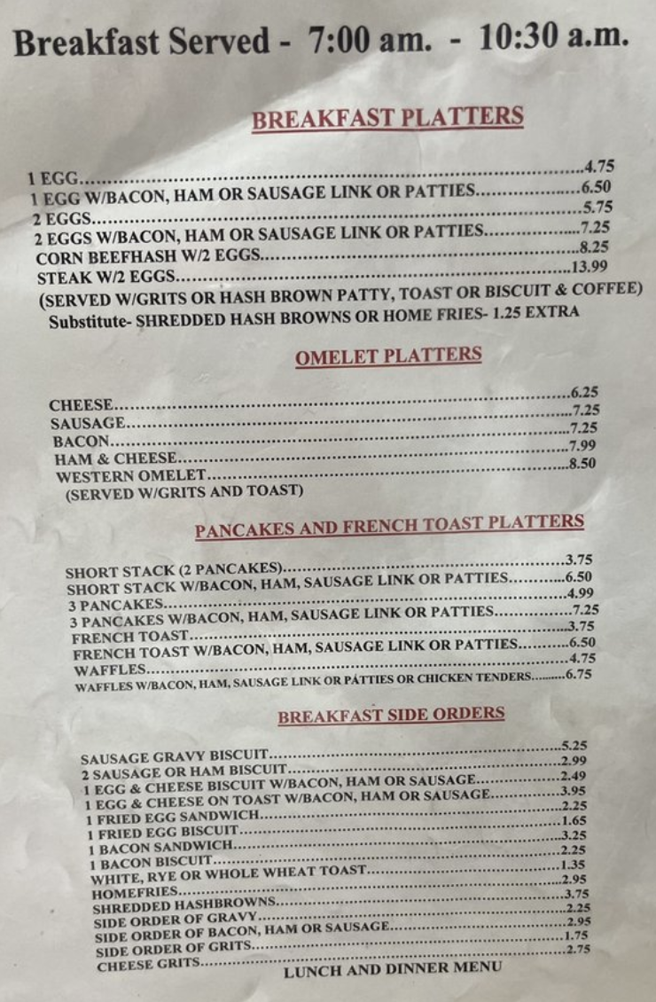 Mayo Cafe Menu - Image 2